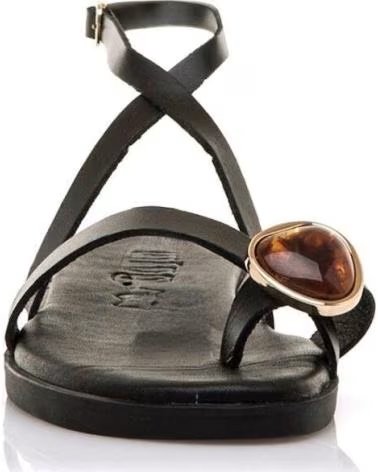 MTNG Sandalias Planas Mujer Mustang 55931 Negro NEGRO