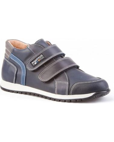 Sapatos de Menina e Menino ANGELITOS BOTA SPORT PIEL 679 MARINO