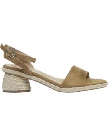 KESLEM M6325 SANDAL WITH JUTE HEEL CAMEL