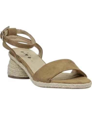 KESLEM M6325 SANDAL WITH JUTE HEEL CAMEL