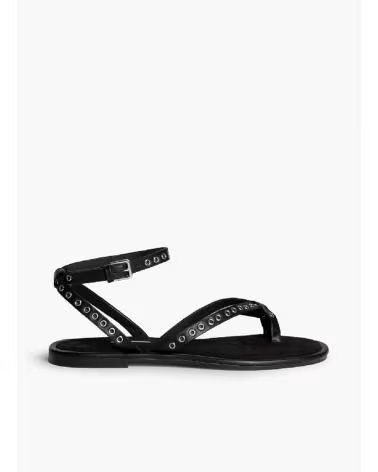 KESLEM M6441 SANDALS WITH STRAPS AND BUCKLE NEGRO