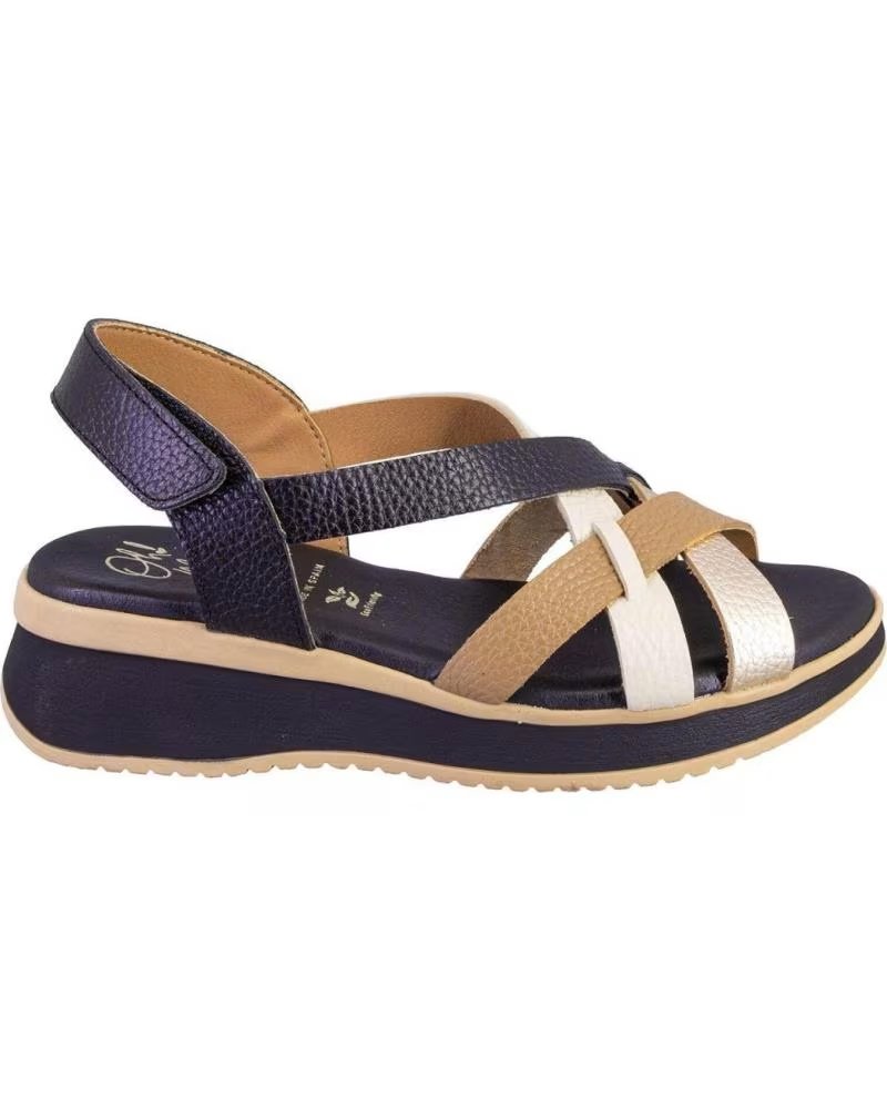 OH MY SANDALS SANDALO OH MY SANDALS 5952-2526 PELLE COMBINATA NEGRO