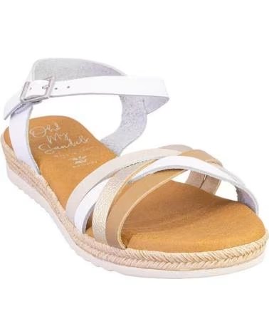 OH MY SANDALS SANDÁLIAS 6010-2459 COM TIRAS CRUZADAS BLANCO