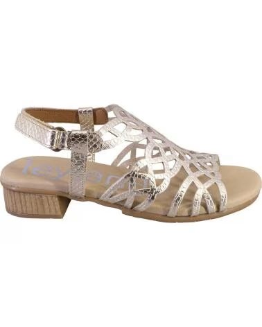 SUAVE 5609 SANDALS WITH BRAIDED DESIGN PLATINO