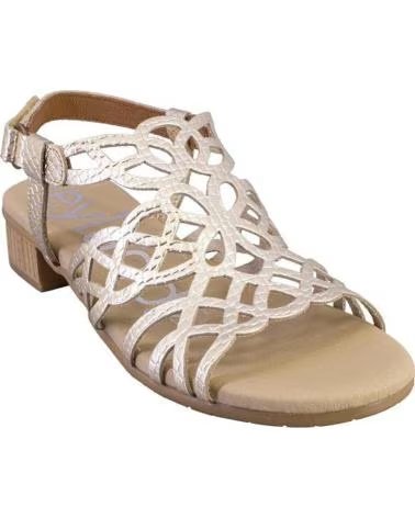 SUAVE 5609 SANDALS WITH BRAIDED DESIGN PLATINO