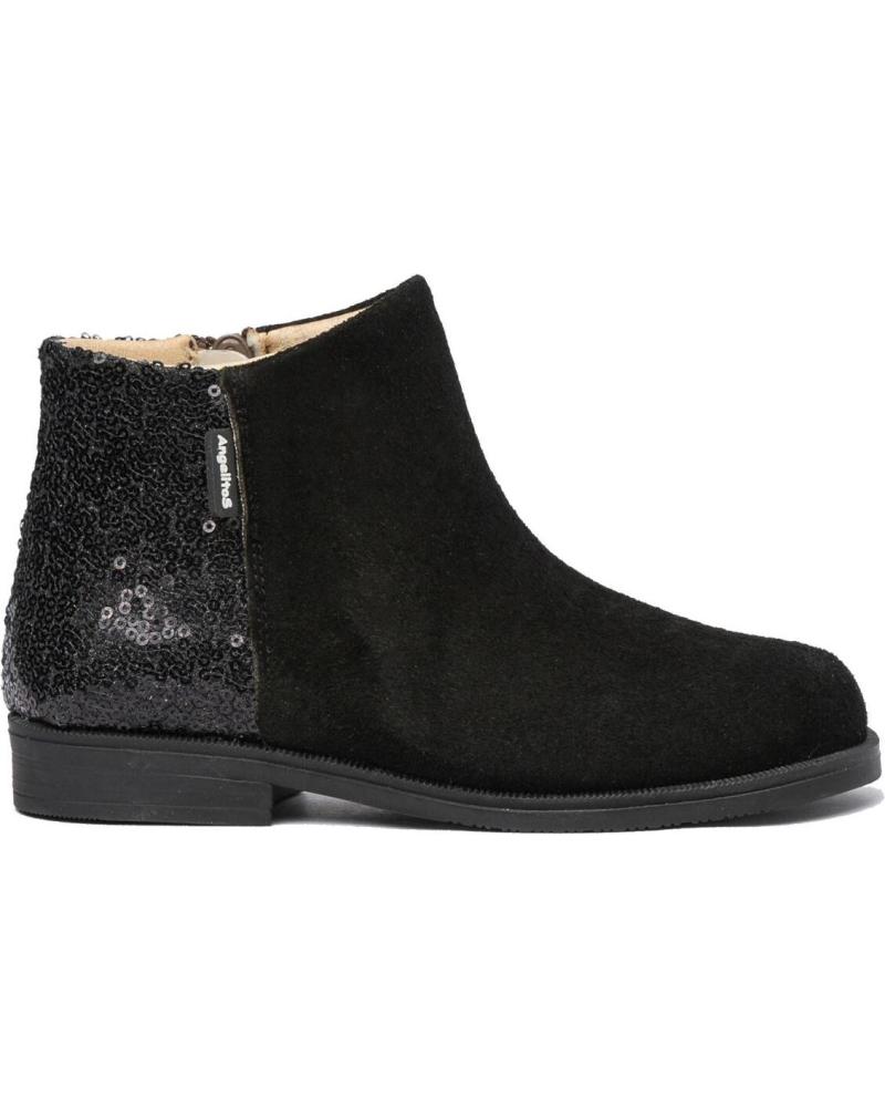 Bottines pour Fille ANGELITOS BOTA SPORT PIEL 754 NEGRO