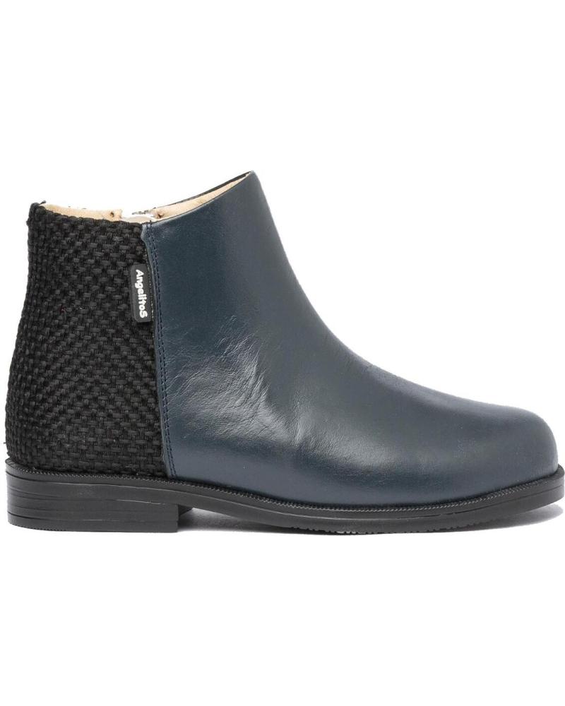 Botines de Niña ANGELITOS BOTA SPORT PIEL 755 MARINO