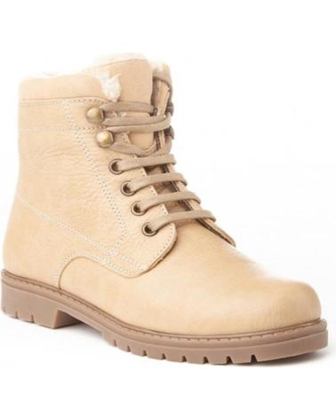 Botines de Mujer y Niña y Niño ANGELITOS BOTIN PIEL 760 ARENA
