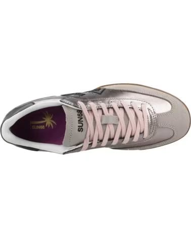 SUN68 BASKETS CALIFORNIA LEATHER S44 ARGNT