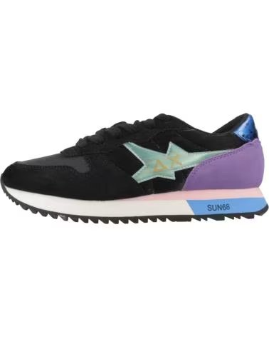 SUN68 BASKETS STARGIRL SATIN S11 S11 NERO