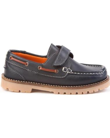 Zapatos de Niño ANGELITOS NAUTICO PIEL 804 MARINO