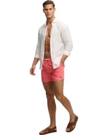 SUPERDRY BANADOR BANADOR CORTO - FLURO PINK EN ROSA PARA HOMBRE CORAL