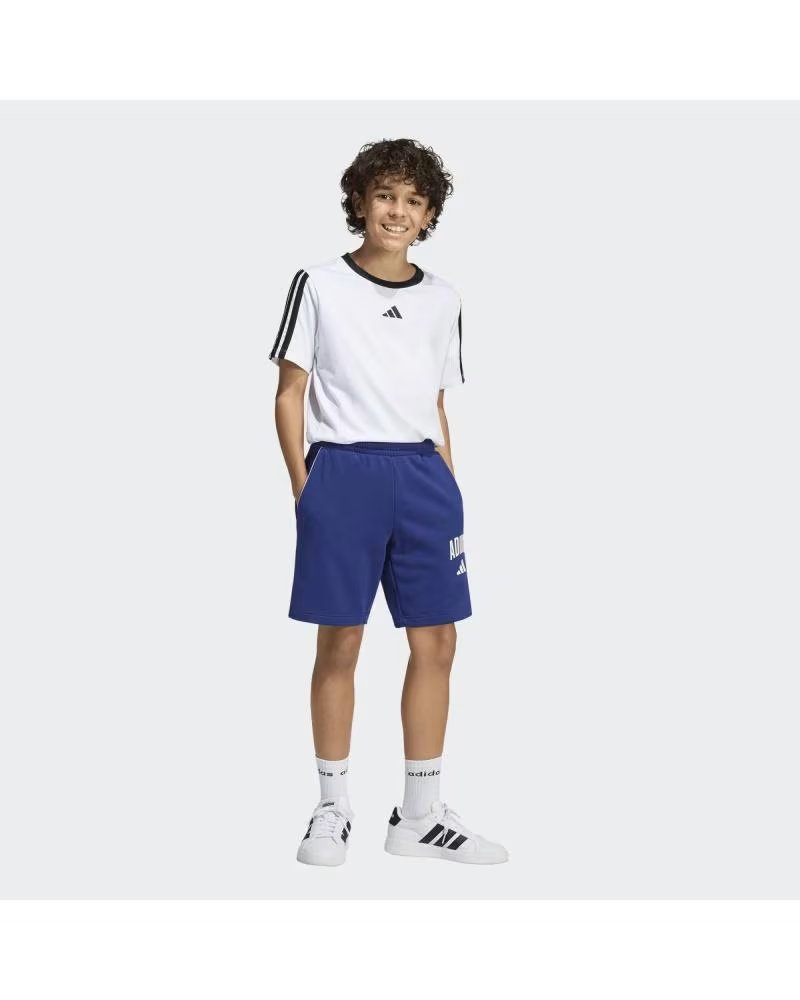 ADIDAS PANTALON CORTO J CLGT FT SHO EN AZUL PARA NINOS UNISEX DKBLUE