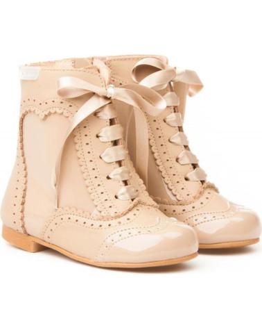 Botines de Niña ANGELITOS PASCUALONA PIEL 1000 CAMEL