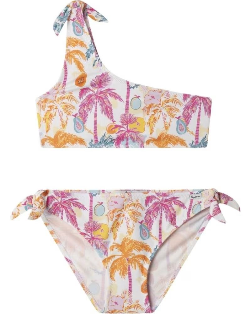 PEPE JEANS BIKINI COMPLETO TROPICAL EN MULTICOLOR PARA NINAS FUCSIA
