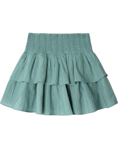 PEPE JEANS FALDA NINA CON VOLANTES Y CINTURA ELÁSTICA AZUL