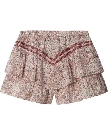PEPE JEANS PANTALON CORTO PG8000009-808 EN ROJO PARA NINAS BLANCO