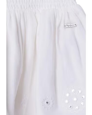 PEPE JEANS FALDA PG9000015-808 EN ROSA PARA NINAS BLANCO