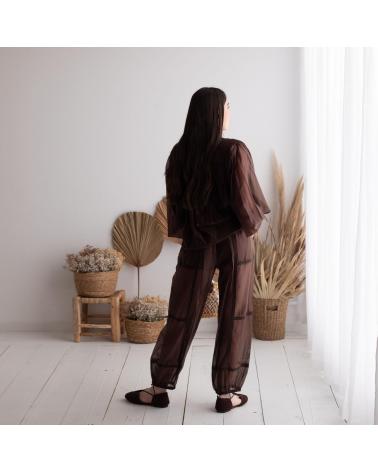TWINSET BLUSA TWINSET DE DISEÑO ELEGANTE MARRON
