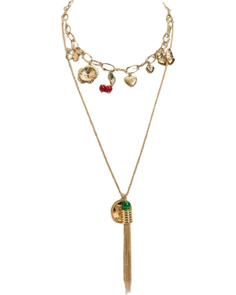 TWINSET COLLAR DE CADENA CON CHARMS DECORATIVOS MULTICOLOR