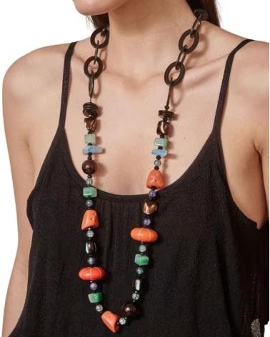 LATIDO COLLARES EN COLOR CORAL