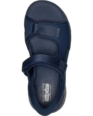 SKECHERS GO WALK ARCH FLEX SLIP-INS SANDALE AZUL