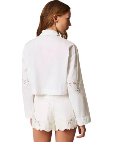 TWINSET CAMISA TWINSET CON BORDADOS CALADOS BLANCO