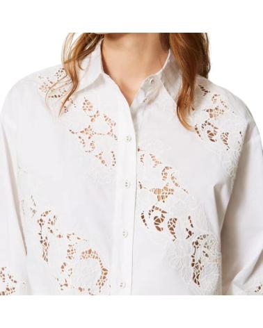 TWINSET CAMISA TWINSET CON BORDADOS CALADOS BLANCO