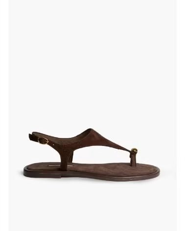KESLEM SANDALIA M6442 CON DETALLE METÁLICO MARRON