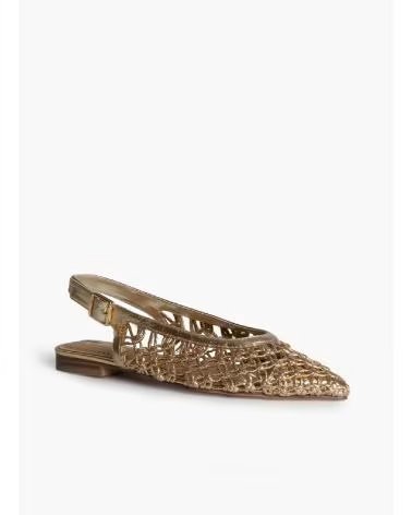 KESLEM SANDALI SLINGBACK M6170 A PUNTA ORO