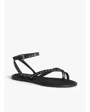 KESLEM M6441 SANDALS WITH STRAPS AND BUCKLE NEGRO