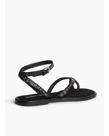 KESLEM M6441 SANDALS WITH STRAPS AND BUCKLE NEGRO
