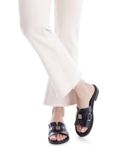 CARMELA CARMELA 163059 FLAT SANDALS WITH CROSSOVER STRAPS NEGRO