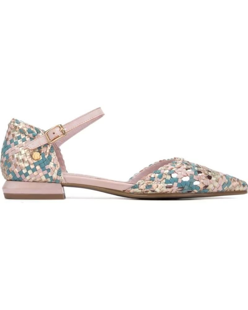 CARMELA SABRINA ABERTA ATRÁS CARMELA 163130 COM ESTAMPADO FLORAL NUDE