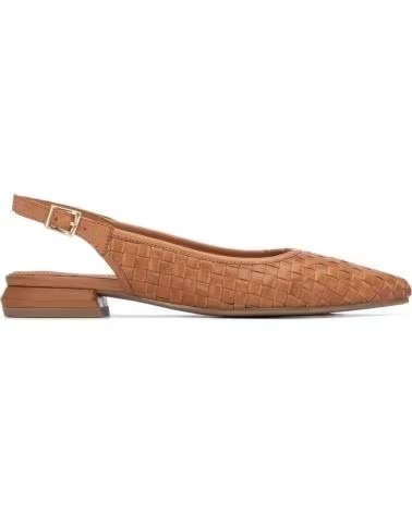 CARMELA CARMELA 163176 BRAIDED LEATHER SLINGBACK SHOES CAMEL