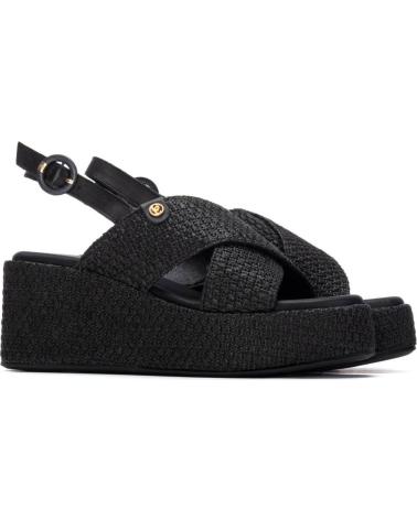 CARMELA SANDALIA PLATAFORMA TIRAS CRUZADAS CARMELA NEGRO