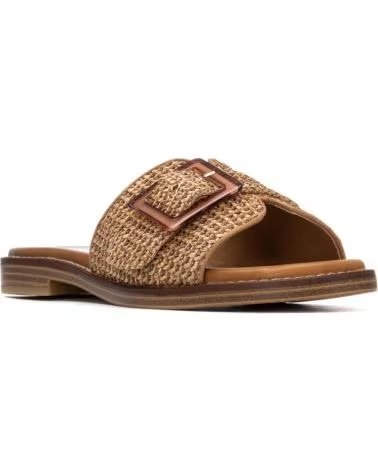 CARMELA SANDALE PLATE 163253 AVEC BOUCLE CAMEL