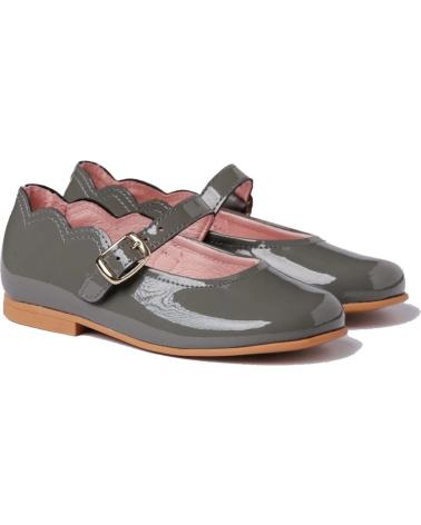 Ballerines pour Fille ANGELITOS FRANCESITA PIEL 1100 GRIS
