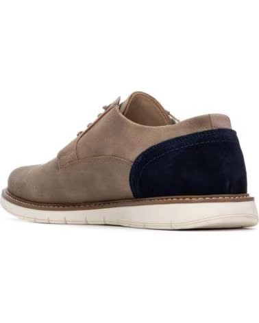 REFRESH 175538 FREIZEITSCHUHE AUS WILDLEDER IN TAUPE MIT KONTRASTDETAIL