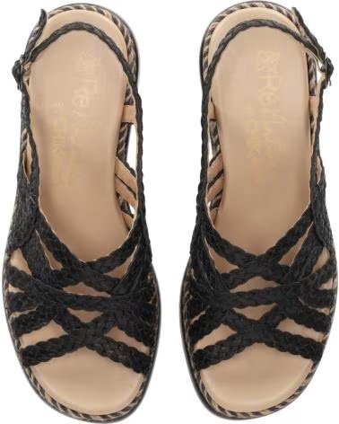 CHIKA10 BRAIDED WEDGE SANDAL CEDRO MODEL NEGRO-BLACK