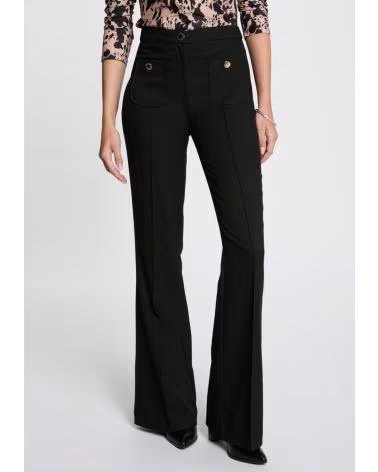 MORGAN PANTALON PFLAC BOOT-CUT NEGRO