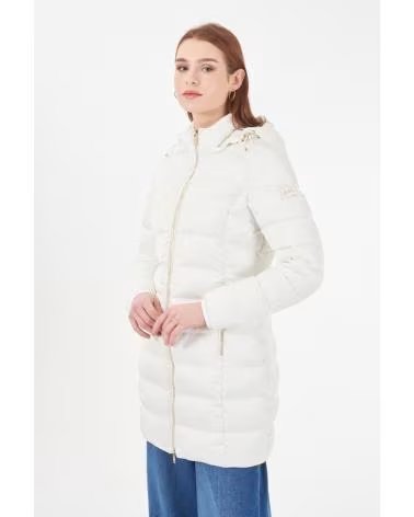 YES ZEE ABRIGO ACOLCHADO YES-ZEE CAPUCHA BLANCO
