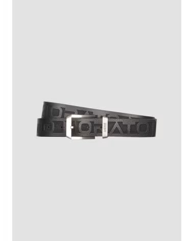 ANTONY MORATO CINTURON LOGOS PIEL NEGRO