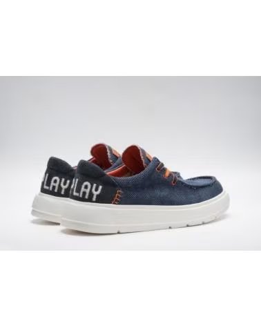 REPLAY BOOTSCHUHE GMZ8G MIT LOGO AN DER FERSE AZUL MARINO