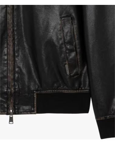 GIANNI LUPO CHAQUETA NEGRA PIEL NEGRO