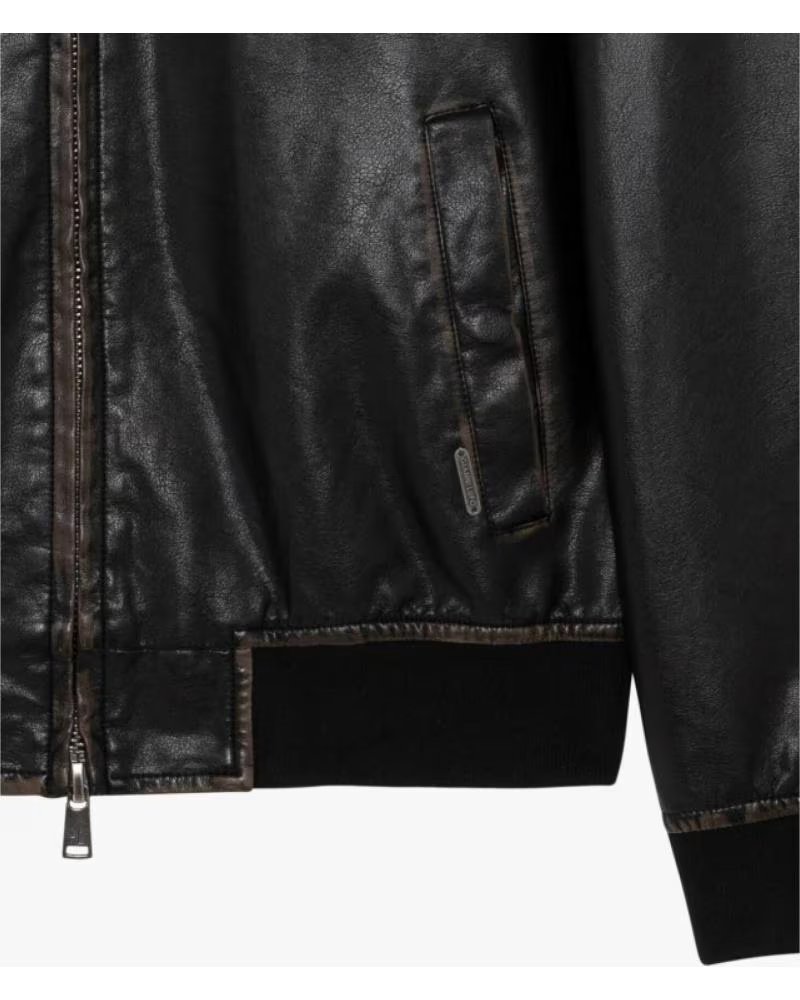GIANNI LUPO CHAQUETA NEGRA PIEL NEGRO