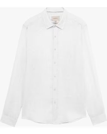 GIANNI LUPO GIANNI LUPO LINEN SHIRT BLANCO
