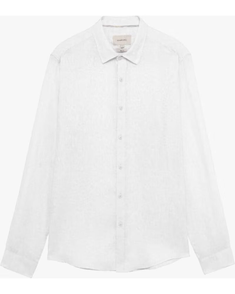 GIANNI LUPO GIANNI LUPO LINEN SHIRT BLANCO