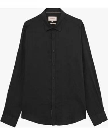 GIANNI LUPO CAMISA DE LINO GIANNI LUPO NEGRO