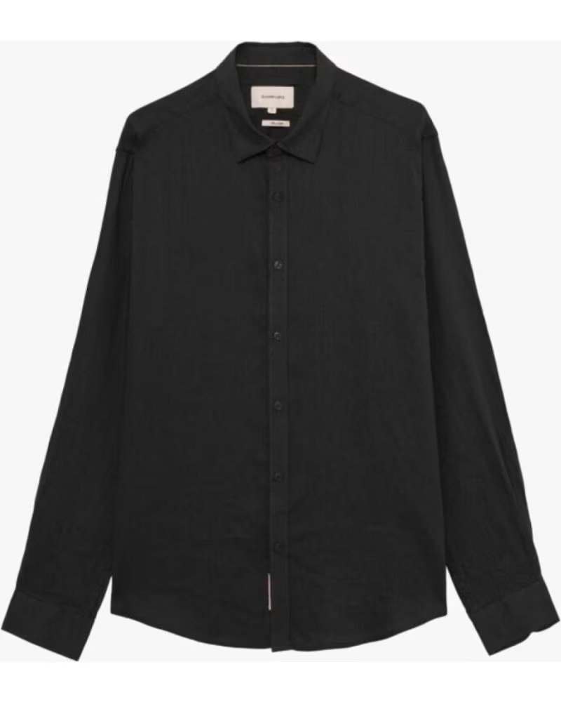 GIANNI LUPO CAMISA DE LINO GIANNI LUPO NEGRO